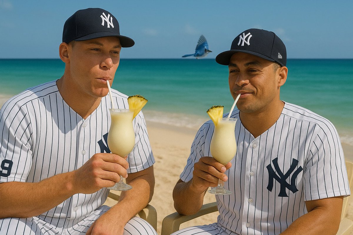 Proper_Picks's tweet image. The boys got to Cancun quick. Didn’t even need to change their uniforms. #Yankees @RealMichaelKay #Theeeeyankeeslose