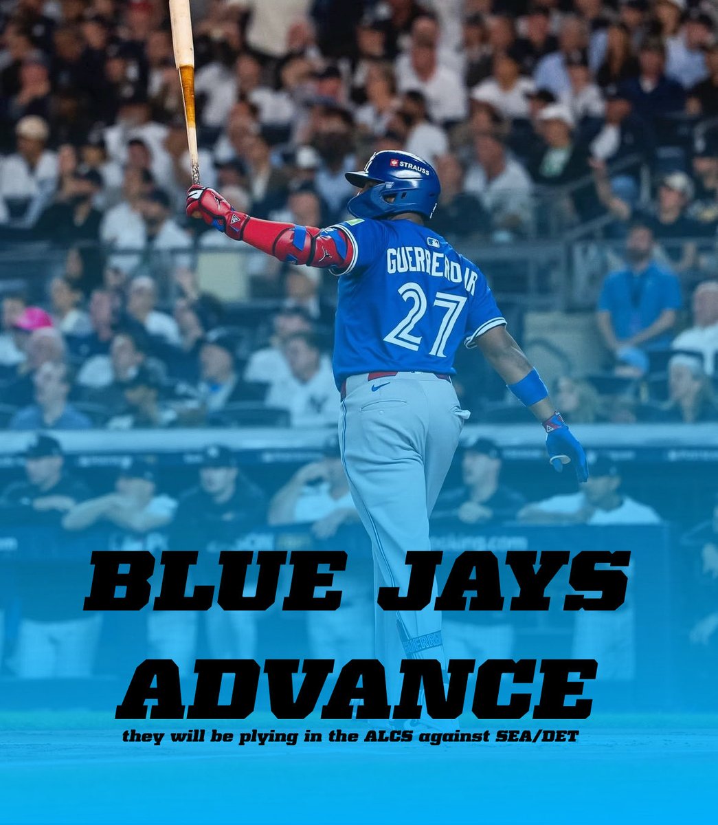 htxballco's tweet photo. 🚨TORONTO SWEEPS NEW YORK TO CLINCH A SPOT IN THE ALCS🚨 https://t.co/b3AJHxMVoV