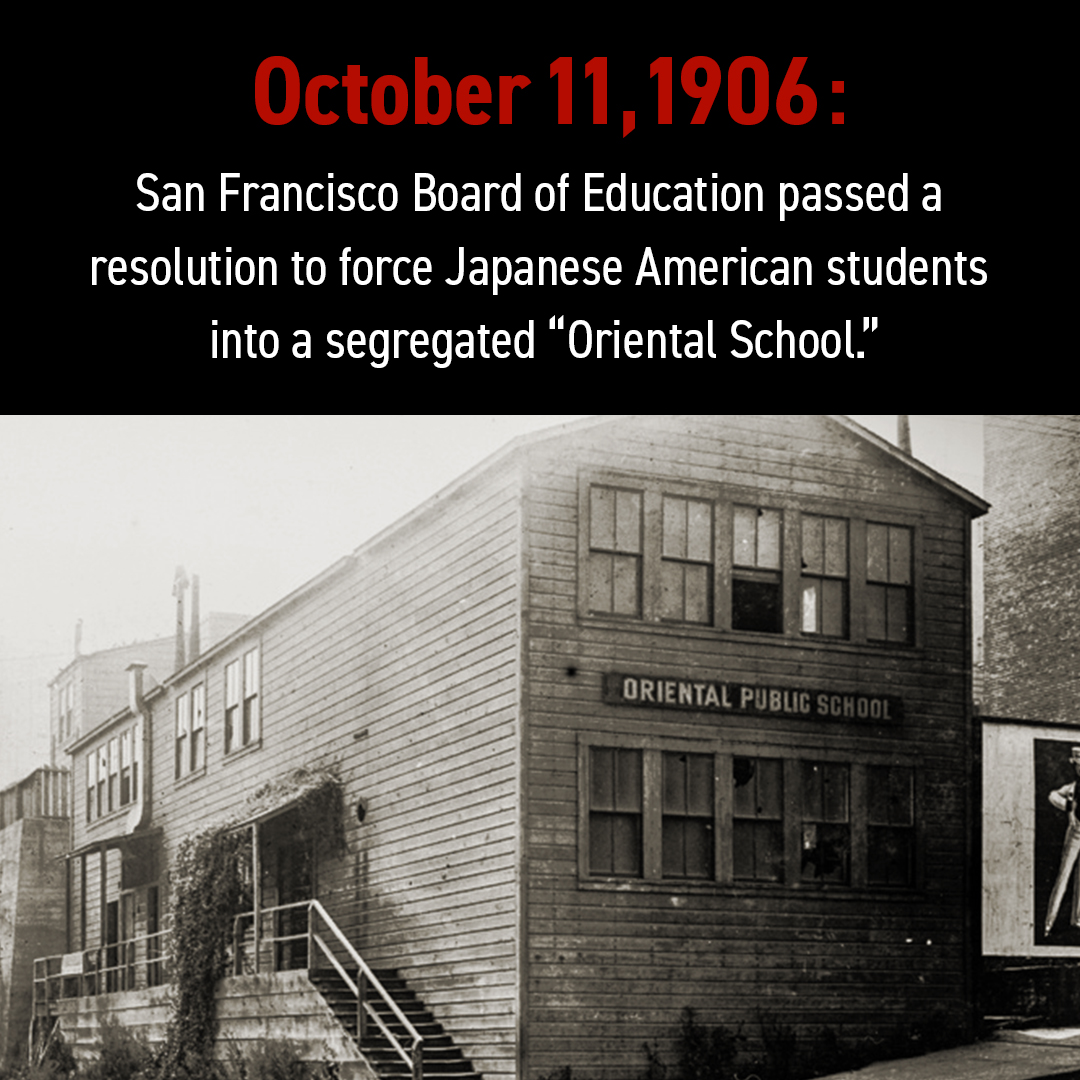 QAmericans442's tweet image. In 1906, San Francisco tried to force Japanese American children into a segregated school.
They said it was to protect white students.

Today, we call it what it was.

Learn more: quietamericans.com/oriental-school

#QuietAmericans #OnThisDay #AAPIHistory #JapaneseAmericanHistory…