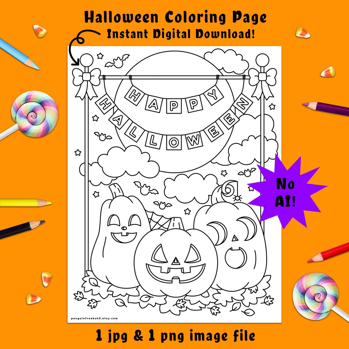 New coloring page in my Etsy shop!
Download, print, &amp; color or put the png file in your fav drawing app!

Plus, you're supporting me, a real artist! No AI here! 😊

Get it here ⬇️

etsy.com/listing/438074…