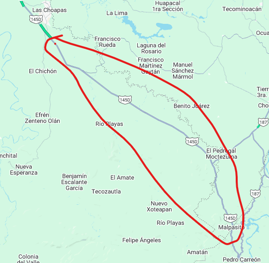 Buen día, tendrán información si hay algún incidente en la carretera Las Choapas Ocozocoautla dirección agua dulce. <a href="/CAPUFE/">CAPUFE</a> <a href="/GN_Carreteras/">Guardia Nacional Carreteras</a> <a href="/088_GN/">088_GN</a>