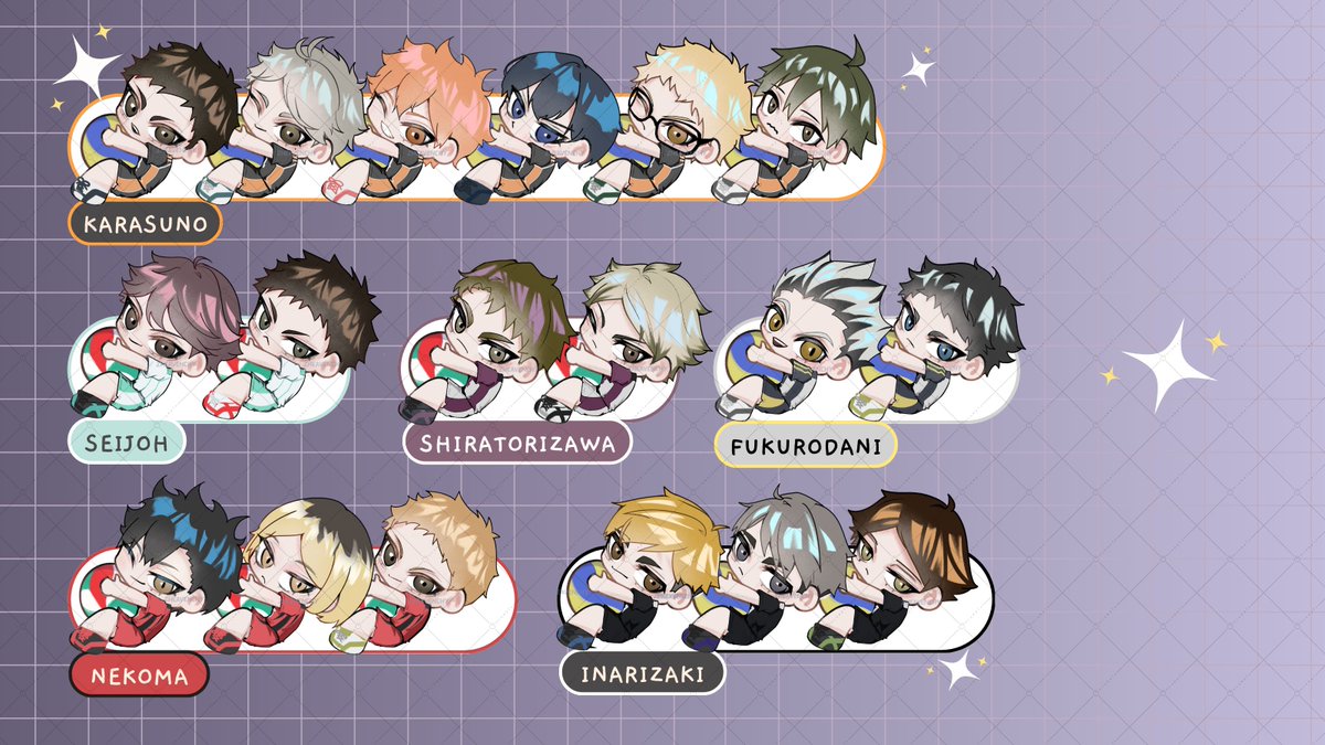zheavenchy's tweet photo. 🏐✨ Added some new characters to my haikyuu merchs lineup for #CFXXI #CF21 !! https://t.co/uQUCQmaIUM