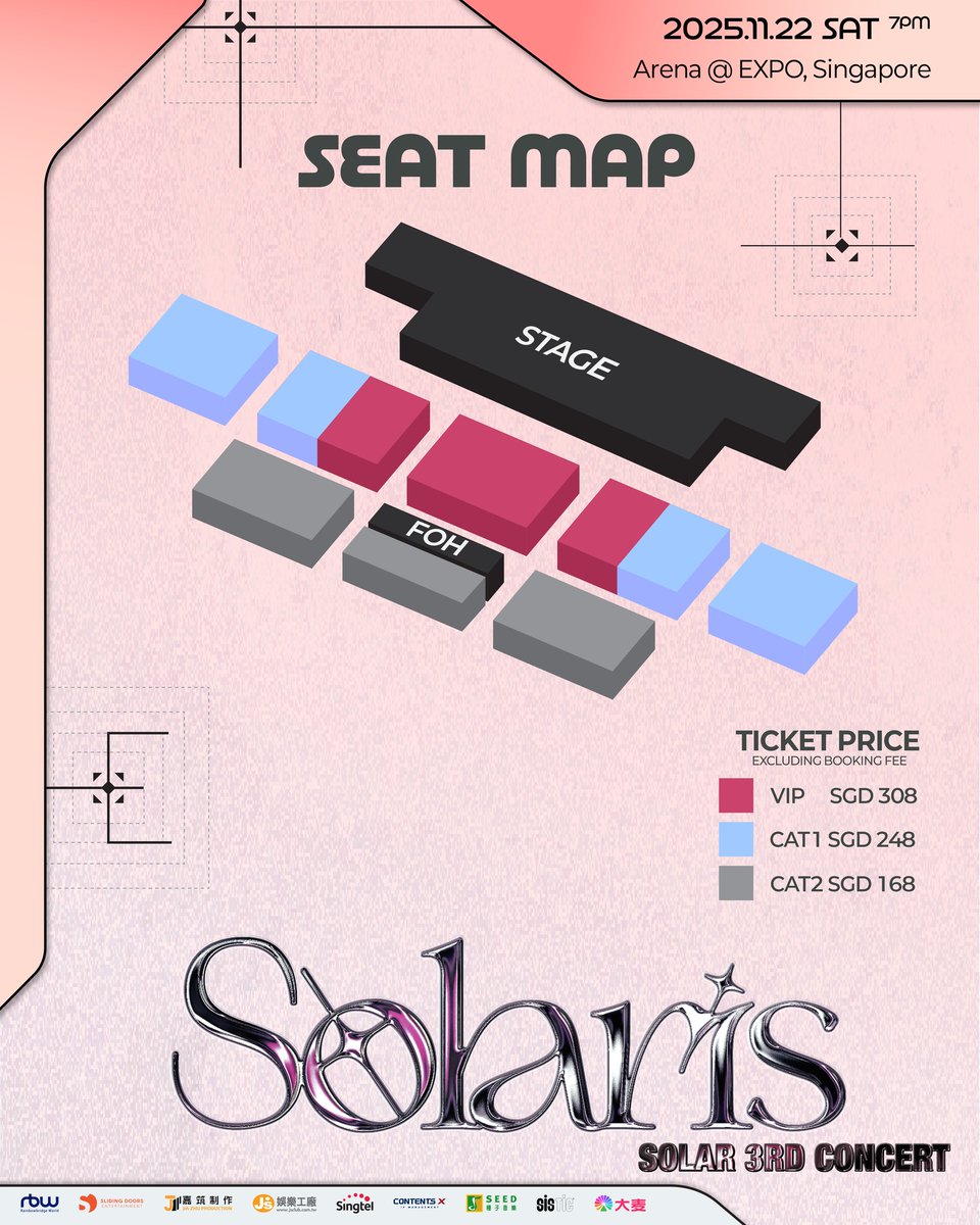 DragonKazoo77's tweet image. 251009 #Solar 3rd CONCERT [Solaris] in SINGAPORE
— Public sale starts NOW!

🎫 sistic.com.sg/events/solar11…
​
🗓️ 11/22 (Sat) 7PM (GMT+8)
📍 Arena @ EXPO

#Solar_3rd_Concert #Solaris #SOLAR #솔라 #頌樂 #MAMAMOO #마마무 @RBW_MAMAMOO