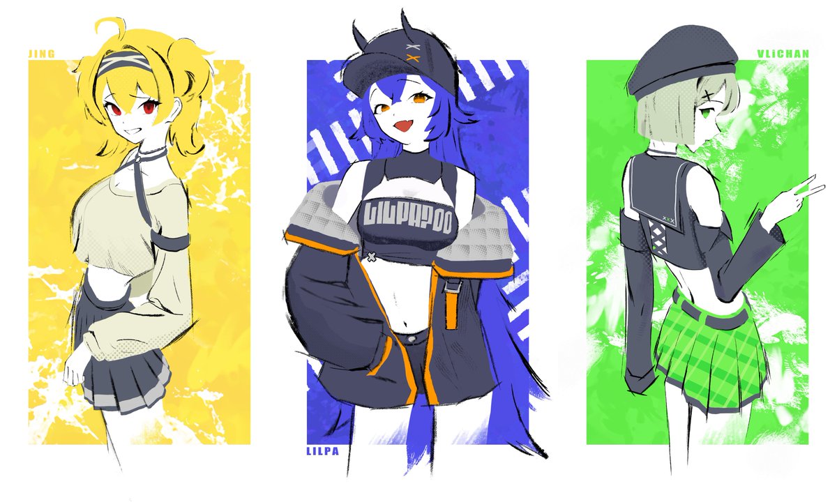 #릴파 #징버거 #비챤
이세랩