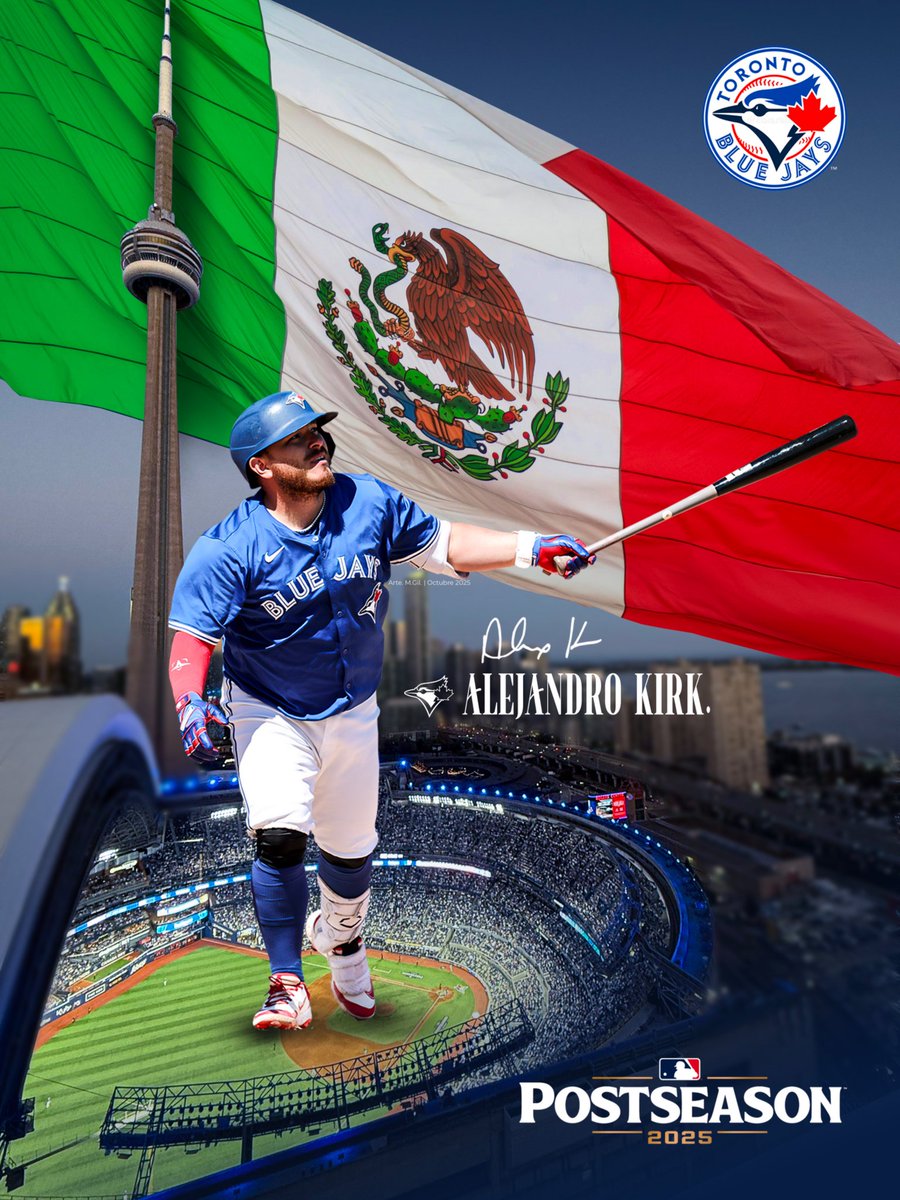 ALEJANDRO KIRK 🇲🇽 jugara su primera Serie de Campeonato de #MLB.

✅️ Es su cuarta #Postemporada, pero primera vez que avanza en busca del Campeonato de la Liga Americana.

📸 Imagen <a href="/soymiguelgil/">Miguel Gil</a>
