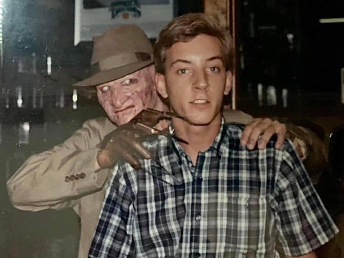 Jeffrey Carson (@jcarson_nyack) on Twitter photo Shared before but seems like a lot are talking about Nightmare on Elm Street. Years ago I worked at a video distributor, and Robert Englund showed up in full makeup when Nightmare on Elm Street came out on VHS!! #BestDayEver #videostore <a href="/blockbuster/">Blockbuster</a> #NightmareOnElmStreet Shared before but seems like a lot are talking about Nightmare on Elm Street. Years ago I worked at a video distributor, and Robert Englund showed up in full makeup when Nightmare on Elm Street came out on VHS!! #BestDayEver #videostore <a href="/blockbuster/">Blockbuster</a> #NightmareOnElmStreet