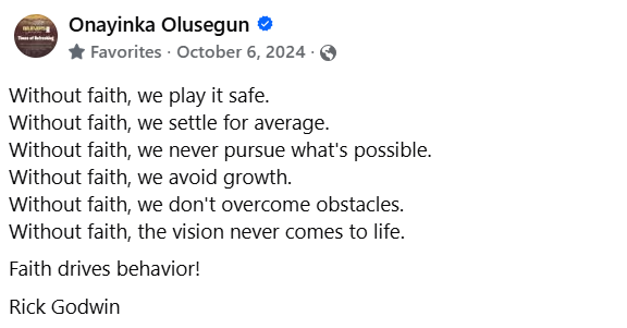 #chrissegunonayinka 
#saintscommunitychurch