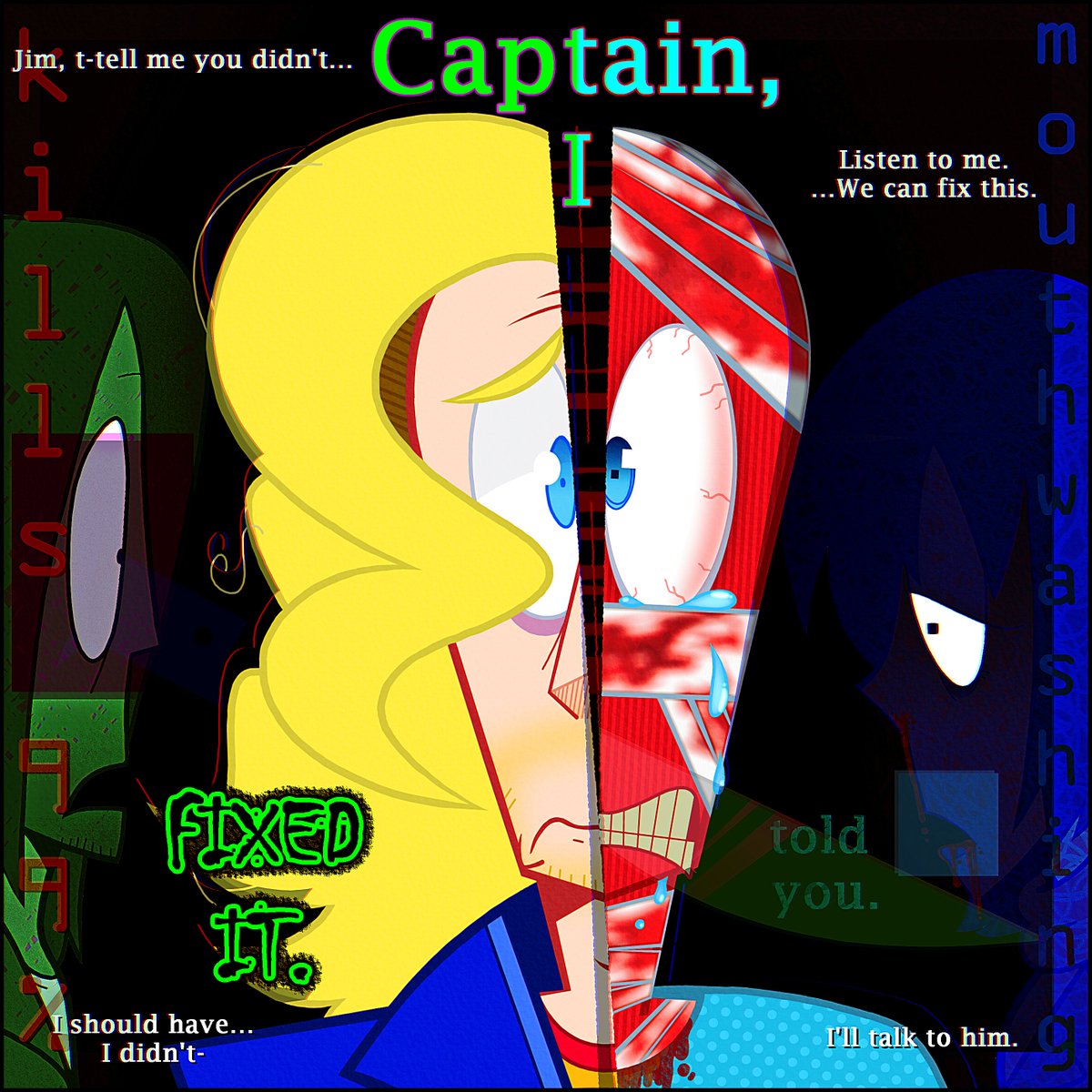 doodlindude1's tweet photo. Day 3: "Captain, I told you"

I'm a bit late, but here's my entry for #MouthwashingWeek2025 !

#Mouthwashing #mouthwashingcurly #mouthwashinganya #mouthwashingjimmy https://t.co/bNTGzCIWl9
