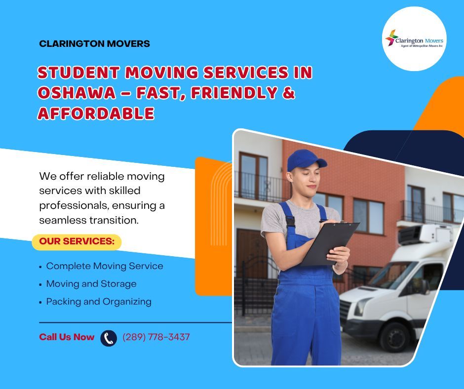 Clarington8384's tweet image. 🎓📦 Moving as a student in Oshawa? We’ve got you covered!
✅ Fast service
✅ Affordable rates
✅ Friendly movers
Say goodbye to stress &amp;amp; hello to smooth moves with Clarington Movers 🚚💨

👉 clarington-movers.com

#StudentMoving #Oshawa