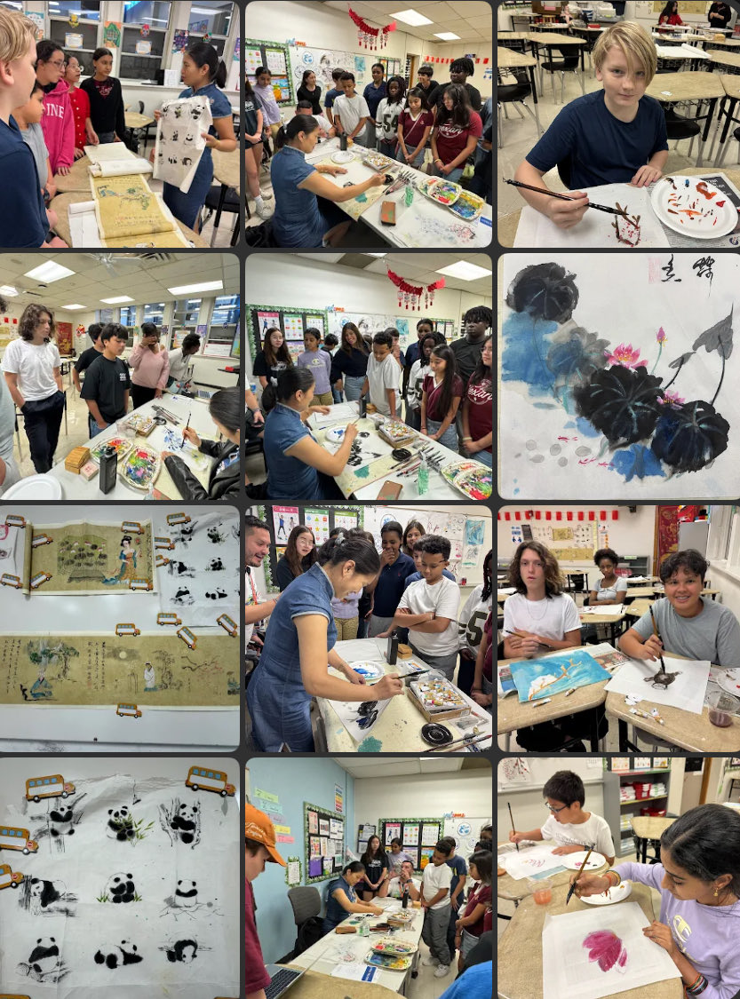 Our <a href="/LivelyFalcons/">Lively Falcons</a> Mid-Autumn Festival art workshop with Ms. Huang was a great success! Students learned traditional Chinese painting techniques and created beautiful artwork. A huge thanks to Ms. Huang &amp; the ACAN for this wonderful cultural experience!@AustinISD <a href="/Secondary_AISD/">AISD Secondary School Leadership</a>