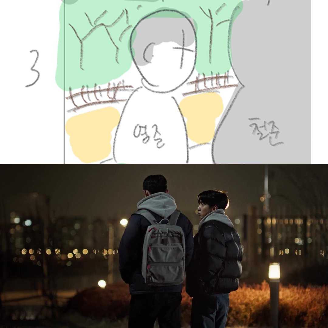 at9film's tweet image. 요랬는데 요래됐슴당!
박준호 감독님의 피땀눈물이 담긴
스토리보드 vs 영화 속 장면 비교하기👀

3670 미니 시나리오북 증정 상영회로 만나보세요📖

#영화3670 #절찬상영중