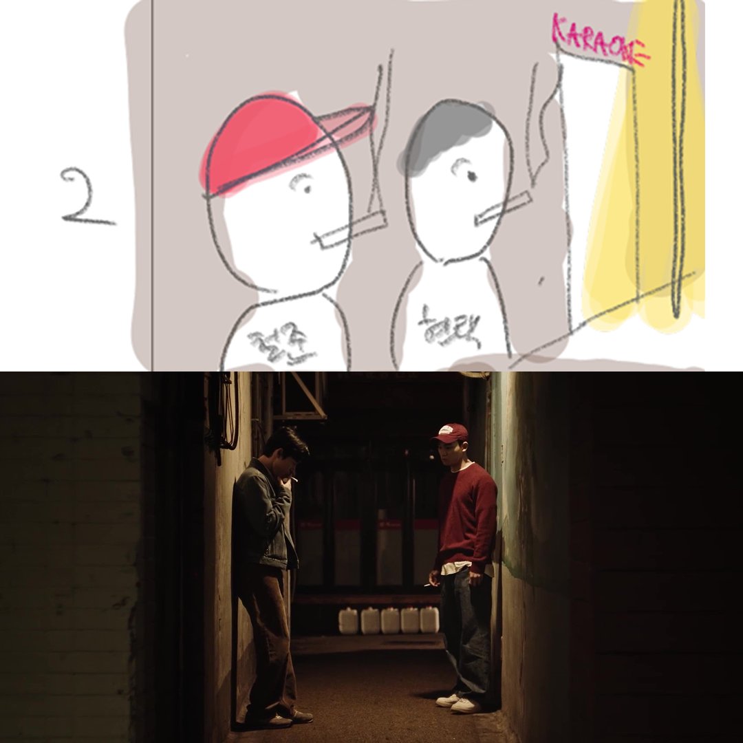 at9film's tweet image. 요랬는데 요래됐슴당!
박준호 감독님의 피땀눈물이 담긴
스토리보드 vs 영화 속 장면 비교하기👀

3670 미니 시나리오북 증정 상영회로 만나보세요📖

#영화3670 #절찬상영중