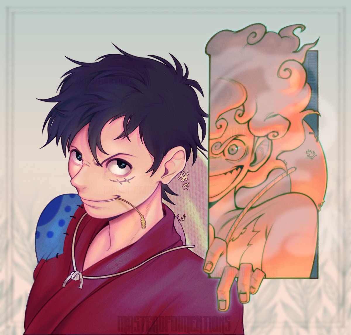 somnomwoodss's tweet photo. #ONEPIECE has taken over every inch of my brain 
#MONKEYDLUFFY #WANOKUNI https://t.co/1xsP3ZurqC
