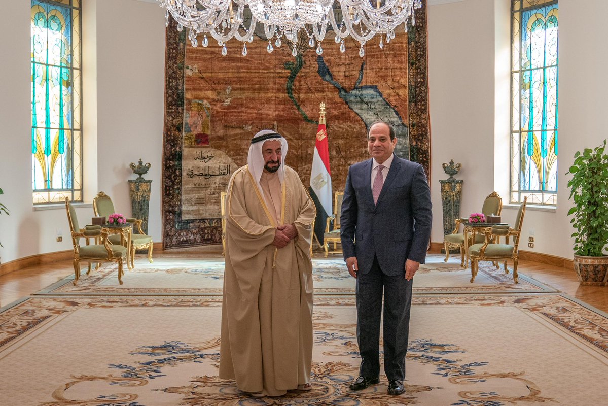 حاكم الشارقة يهنئ الرئيس المصري بفوز خالد العناني بمنصب المدير العام لـ"اليونسكو"
Sharjah Ruler congratulates Egyptian President on election of Khaled El-Anany as UNESCO Director-General