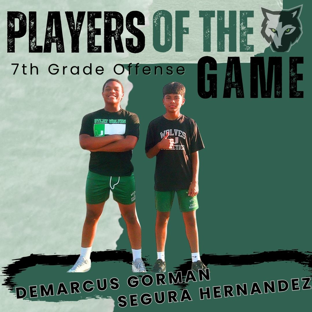 UtleyBoys's tweet image. Congratulations to this week’s Players of the Game! The Wolves continue to raise the standard one snap, one play, one week at a time.
#HuntAsOne
#PlayersOfTheGame