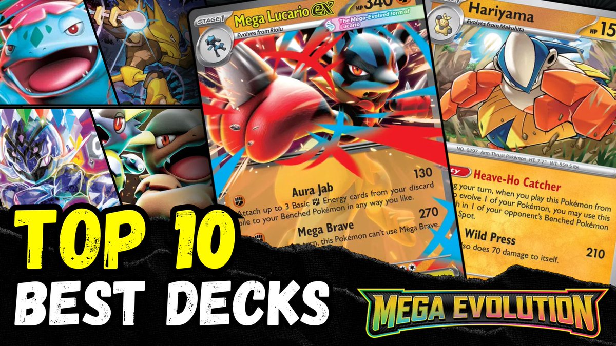 Top 10 decks for Milwaukee / Belo Horizonte premiers at 12PM (noon) Eastern Thursday October 9. The meta has changed much more than most people let on, so be sure to watch this video! Shoutout to <a href="/SmartTCG/">SmartTCG</a> and <a href="/thaDifftcg/">🦌 P.ART | Sable 🦌</a> for letting me bug them about placements!

Link below!