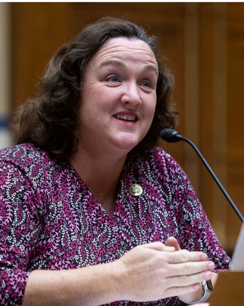 RealPamJones's tweet image. Breaking: Katie Porter shares dark abortion story about her &quot;daughter&quot;—but if she&apos;s a #transvestite  a he/she can&apos;t have babies biologically. Wildly evil deception! Male markers: square jaw, shoulders, voice. Satan&apos;s Trojan horse mocking God (Gen 1:27). One #DNA test ends it!