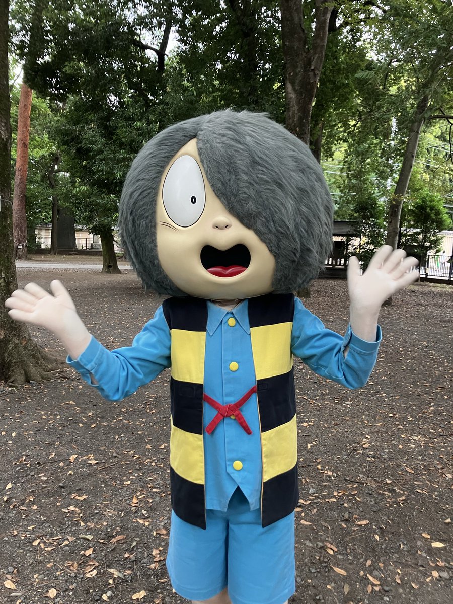 みんな先日は鬼太郎に 会いに来てくれて  ✨👻thank you👻✨// 布