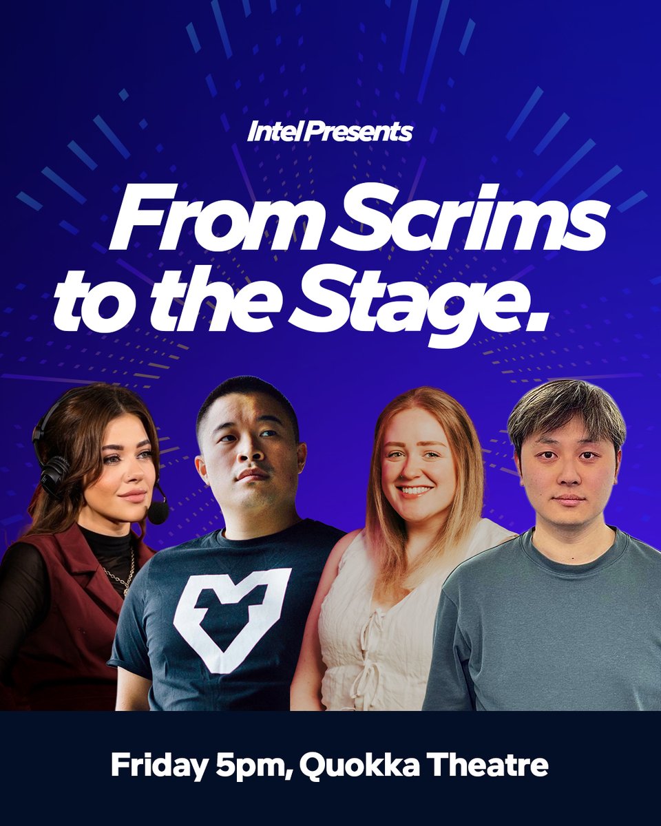 dextersjourney's tweet image. If you got no idea how the eco-system works, and want to apply yourself into it. Myself and others, join us experts as we explore the topics to make you glow-up in esports @PAXAus at 5pm in the Quokka Theatre!
#IntelCoreUltra #Esports #PAXMelbourne