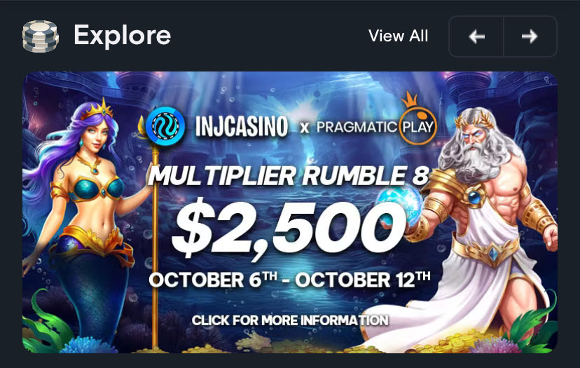 luisolivas06's tweet photo. @InjCasino The Future of Crypto Gaming 🎰

Welcome to @InjCasino, where crypto meets gaming.
Built fully on Injective, this isn’t just another casino it’s the next evolution of online betting, made for players who want freedom, fairness, and full control. https://t.co/6PRpBdSdAi