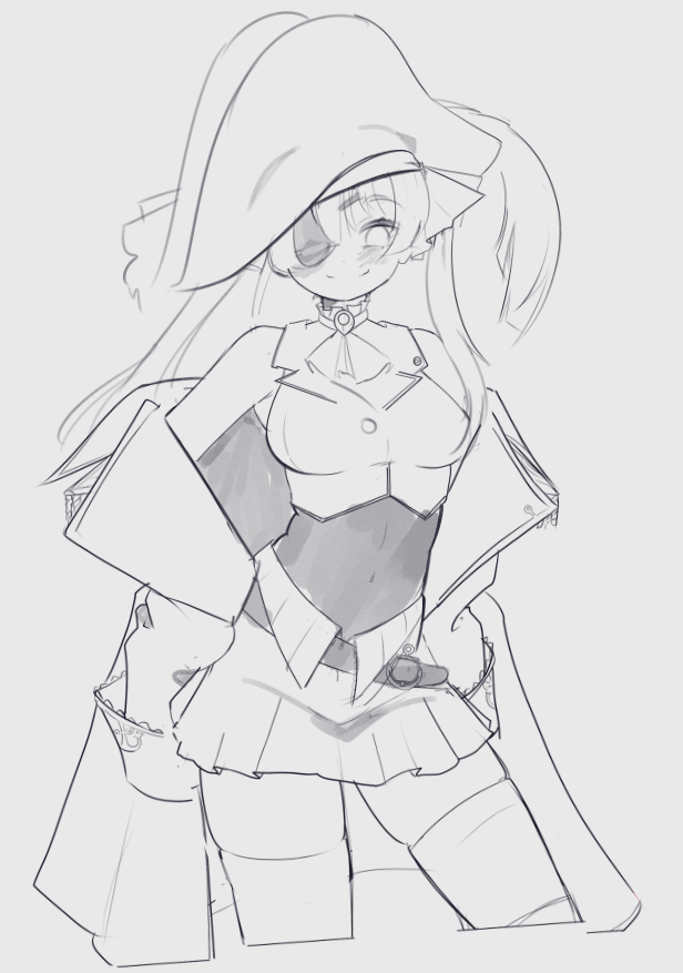 Was looking at my files and saw a old Senchou ilustration i did for stickers i ended up drawing on top of it mostly cuz i hate the face 

2021???                              -                          2025