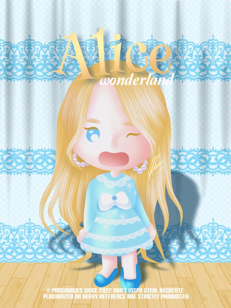 It's was supposed to Alice in Wonderland theme but change it last minute cause my skill issues ✨— maybe in the future I will practice more to draw the background and concept e everything