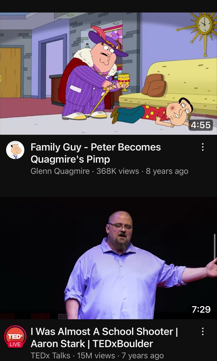 My YouTube recommendations are wilding