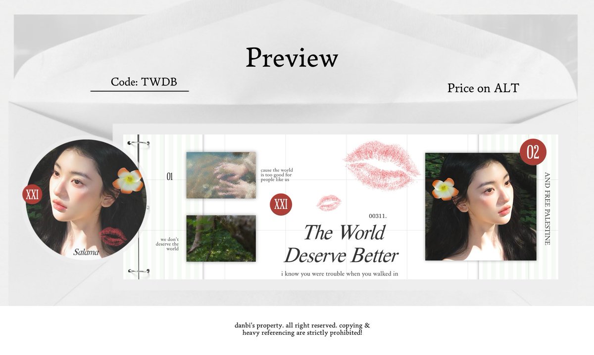 Help repost iaa! trimakasi ❤️

Halo gais, ak mau CS semua template dibawah ini, B1G1 bebas pilih dengan harga 130k ajaah. yang berminat bisa langsung dm aku iaa, di utamakan yang fullpay yah, karena BU bgt 😭🫶 

trimakaciii

#zonauang #zonaba