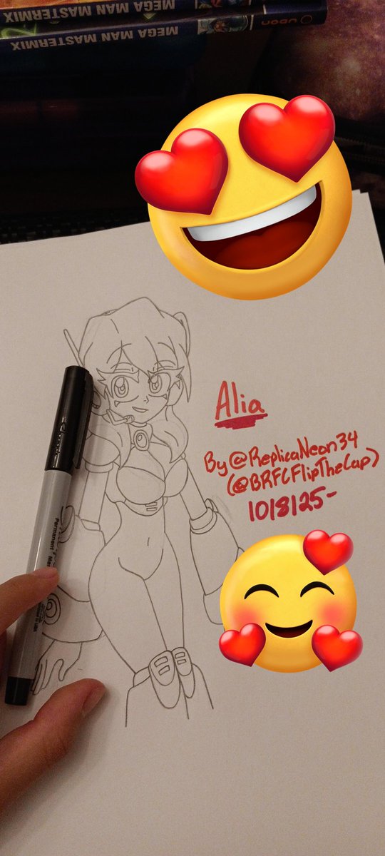 ReplicaNeon34's tweet photo. Alia because she's pretty.
My black sharpie to outline.
I'll color her tomorrow.

(W.I.P) https://t.co/Dw9yX5OaZ4