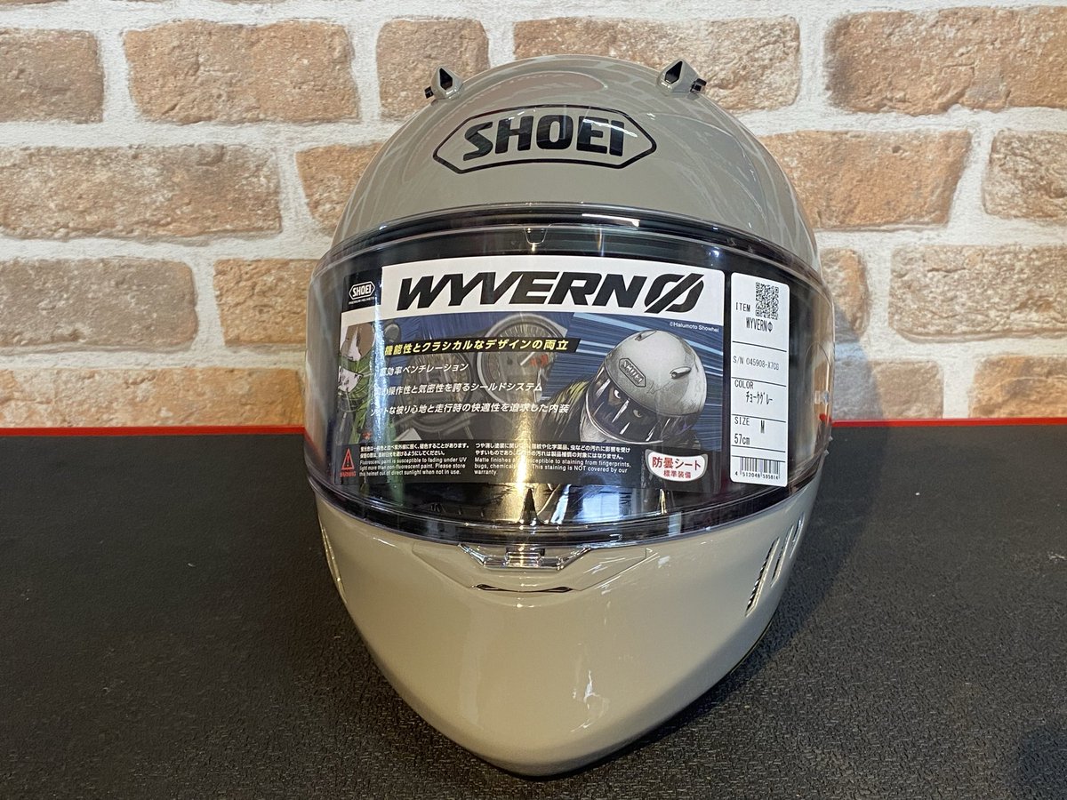 SHOEI WYVERN 0 チョークグレー Mサイズ入荷 WYVERN 0人気ですね！ 気