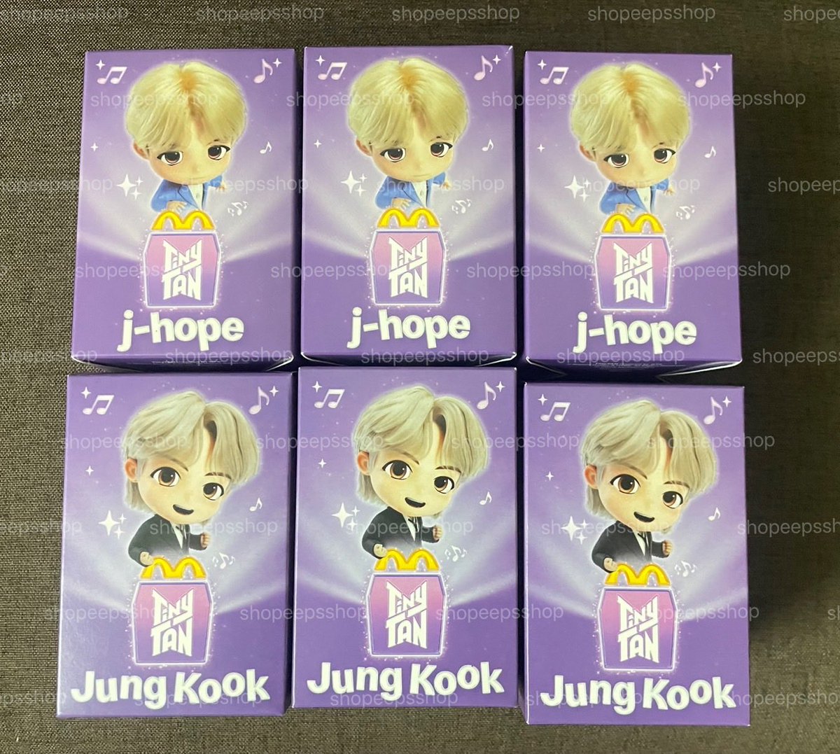 shopeepsshop's tweet image. พร้อมส่ง

TinyTAN x Mcdonalds throwback Jungkook /  j-hope

ราคาชิ้นละ 175 บาท 
ค่าส่ง40฿

💌สนใจสั่งซื้อทางDMนะคะ

#ตลาดนัดบังทัน #ตลาดรถไฟบังทัน