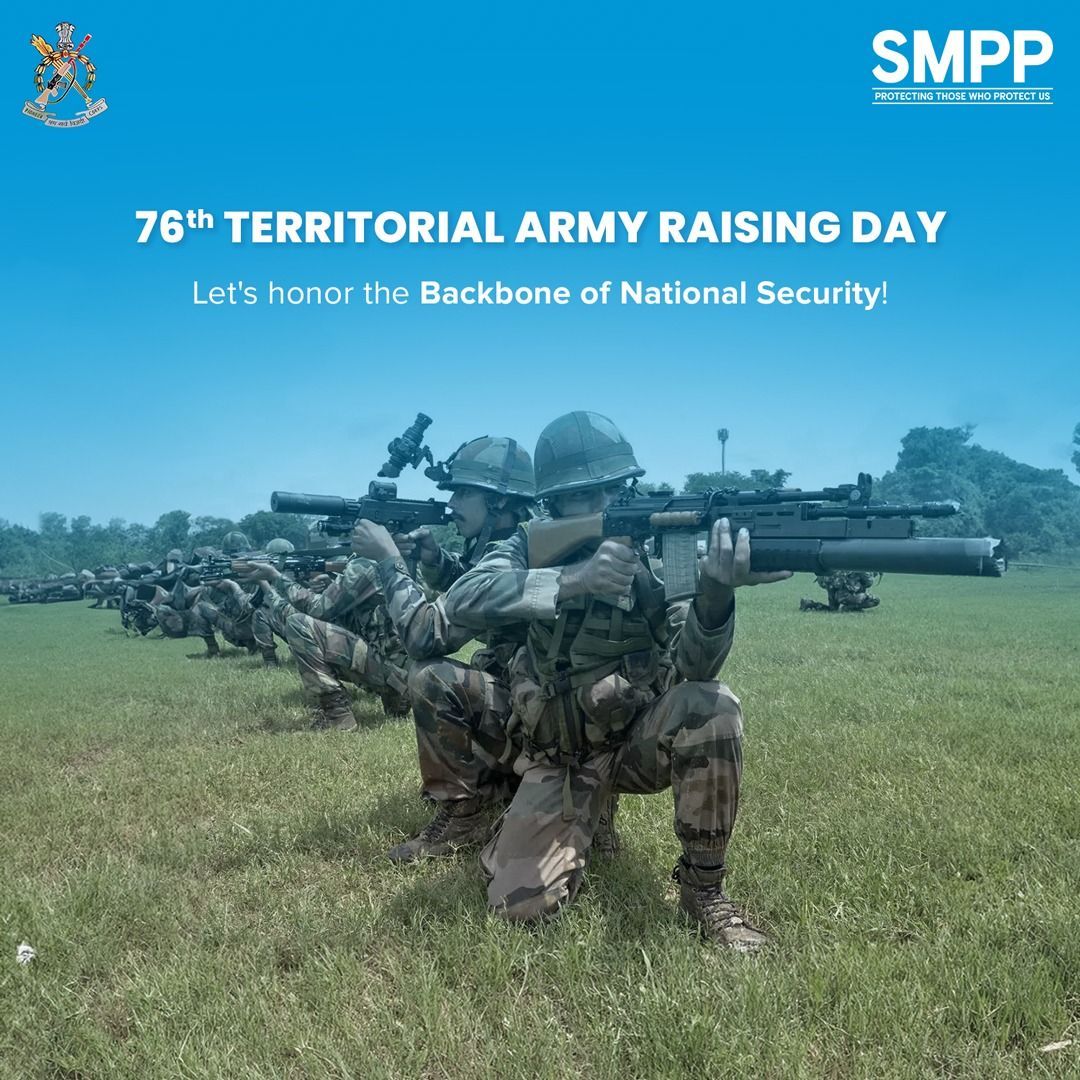 From aiding in emergencies to protecting our borders, their unwavering dedication keeps our nation strong. On Territorial Army Day, let's honor the brave men &amp; women who balance their civil professions with military service, standing strong for the nation! 🫡🎖️

#TerritorialArmy