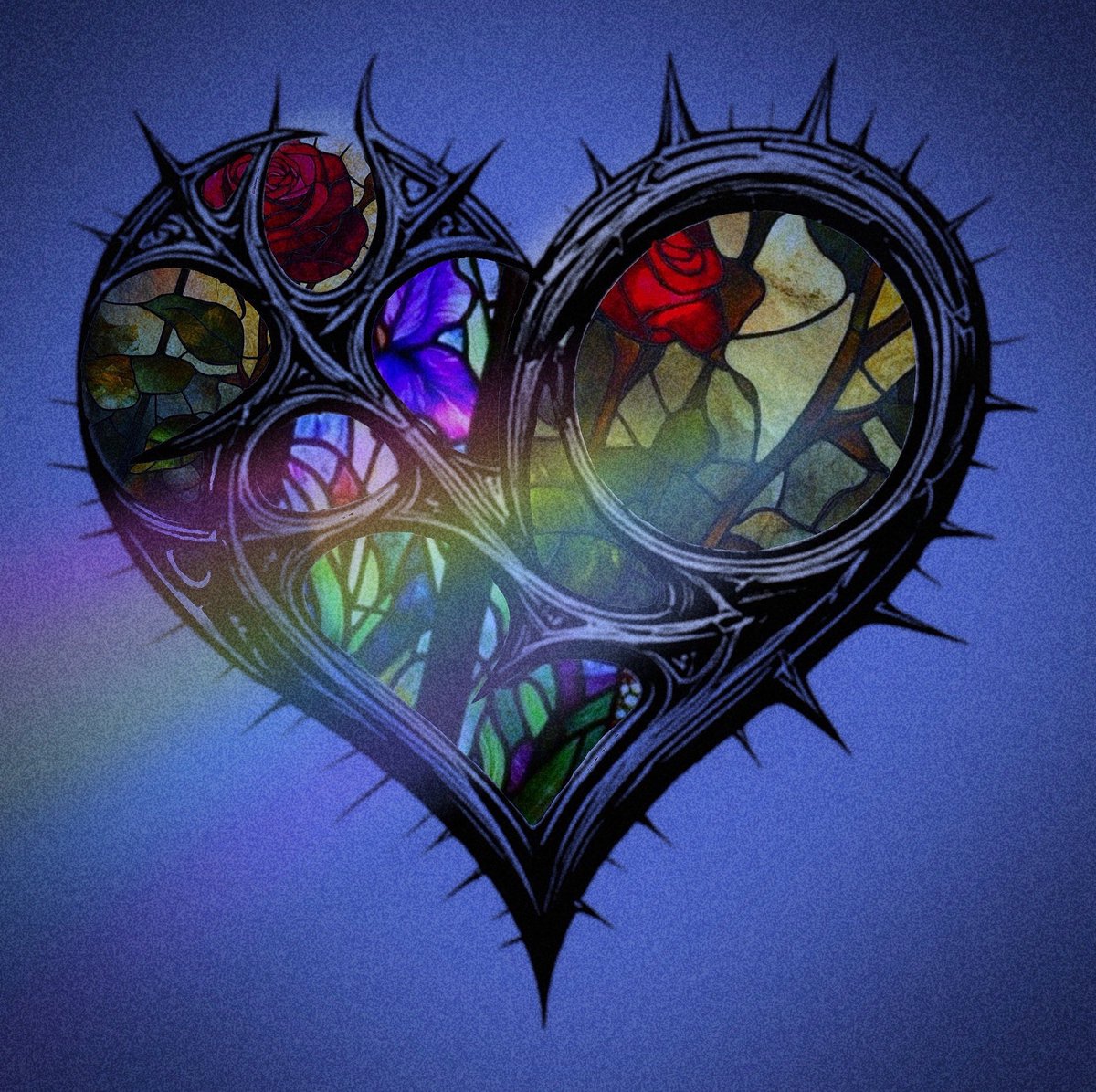 Very rough but I thought of the new logo having stained glass in the empty spots like a cathedral window