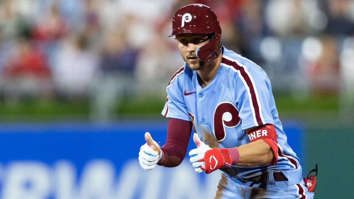 PhilsTailgate's tweet image. TREA TURNER TWO-RUN SINGLE!!

Phillies 6, Dodgers 1