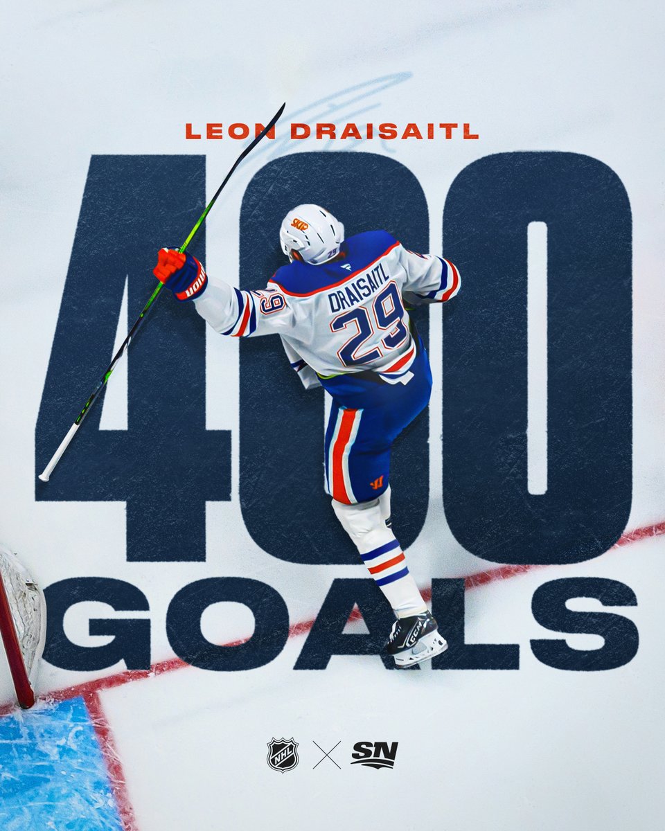 Sportsnet's tweet image. 400 CAREER GOALS FOR LEON DRAISAITL! 🚨🇩🇪