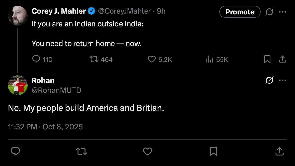 CoreyJMahler's tweet photo. Indians are somehow even more delusional than the blacks. https://t.co/Bgi0ximtCu