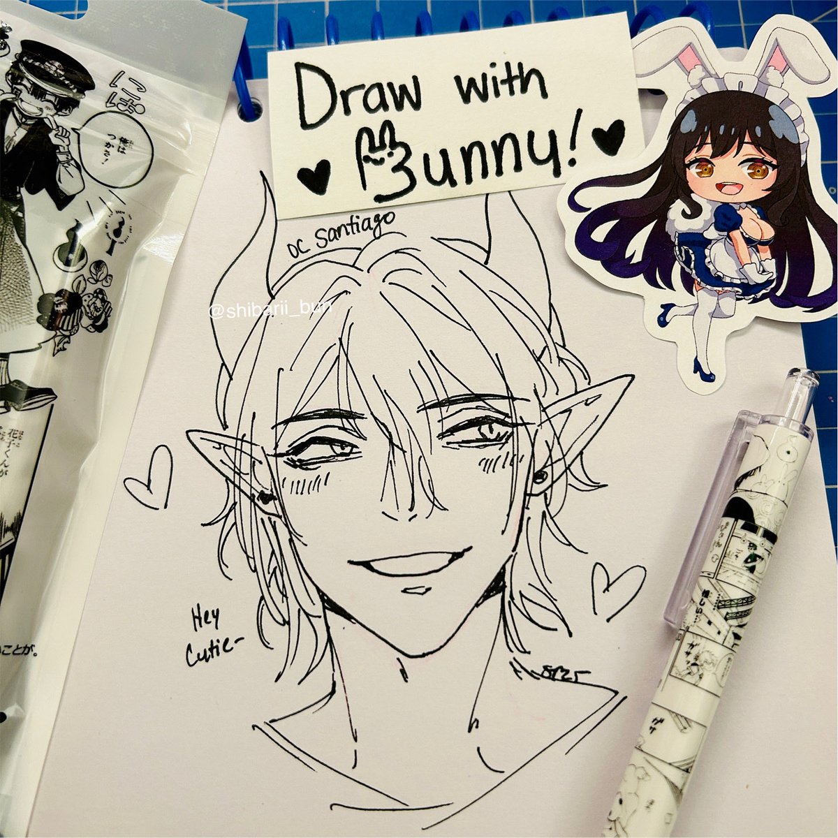 Found some old pens while I was cleaning and decided to do a quick sketch of one of my ocs 💕 I’m slowly gonna get out of stream/art hiatus eventually 😭

Ps: I haven’t drawn traditional in months 🐌 I miss it