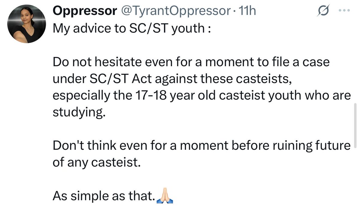 RatanRanjan_'s tweet image. 100 में 99 Sc/ST केस झूठा और पैसा कमाने के लिए किया जाता है SC/ST act ही है मोदी act भाजपा ने इसीलिए SC/ST act बिल पास किया ताकि स्वर्ण और दलित आपस में लड़ते है।