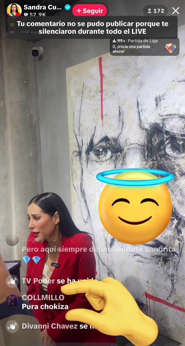 TVPoderX's tweet image. CENSURA SANDRA CUEVAS EN SU CONFERENCIA DE PRENSA

En la transmisión en vivo, donde anunció su película AMORES NARCOS, repitió 846 veces su nombre, SANDRA CUEVAS; su TikTok borraba los cientos de mensajes donde le escribían LAVANDERA y NARCA, y silenció las preguntas de TV Poder