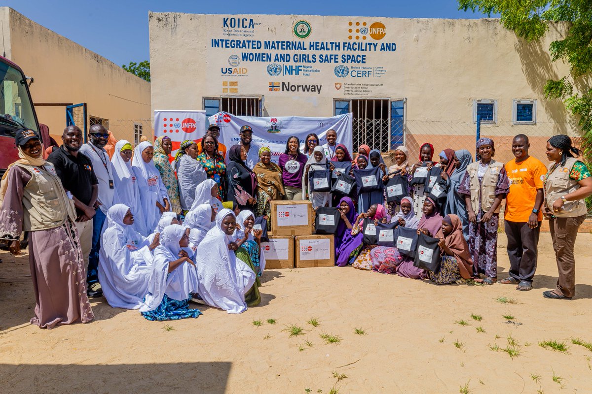 In collaboration with <a href="/USAforUNFPA/">USA for UNFPA</a>, <a href="/TheBloomAfrica/">The Bloom Africa</a> and <a href="/Delta/">Delta</a> 🛬 , we're supporting women and girls in #BornoState by distributing essential sanitary items. These promote women’s health, reinforce bodily autonomy &amp; encourage gender equity by enabling inclusive participation.
