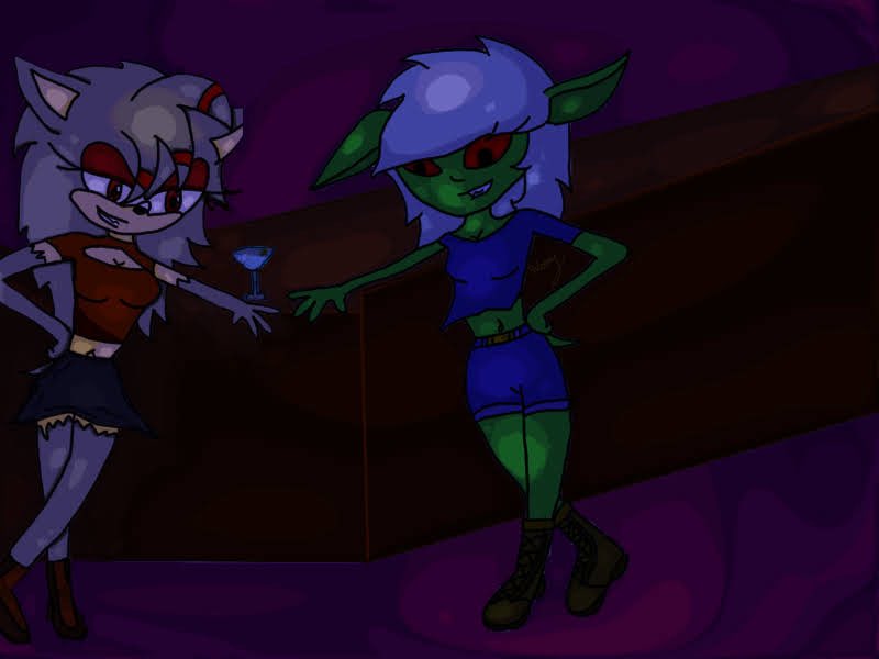 Babybutterball3's tweet photo. PatriciaTH and SilvMenacer 🍸enjoying the scene https://t.co/pL2VpEcPrj