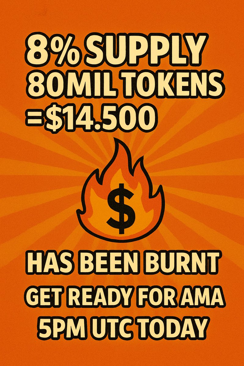 Jozz_Dev's tweet photo. This is crazy guys : 8% Supply has been burnt by the @MemeHQ dev : @JamieElky 

it is equal 80.000.000 Token ~ $14.500!

This project is not a single day project.
The dev is working on in the silent.

AMA today and Big Plans will be revealed, Today !
@Coins_Kid @FARTBOY_CTO https://t.co/jURZUXZ0eA