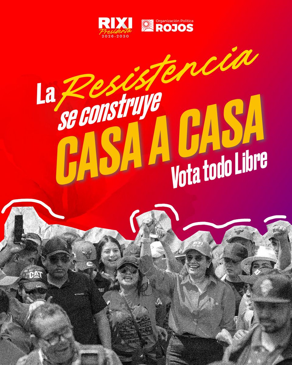La resistencia se construye casa a casa. ¡Vota todo Libre! ✌🏼