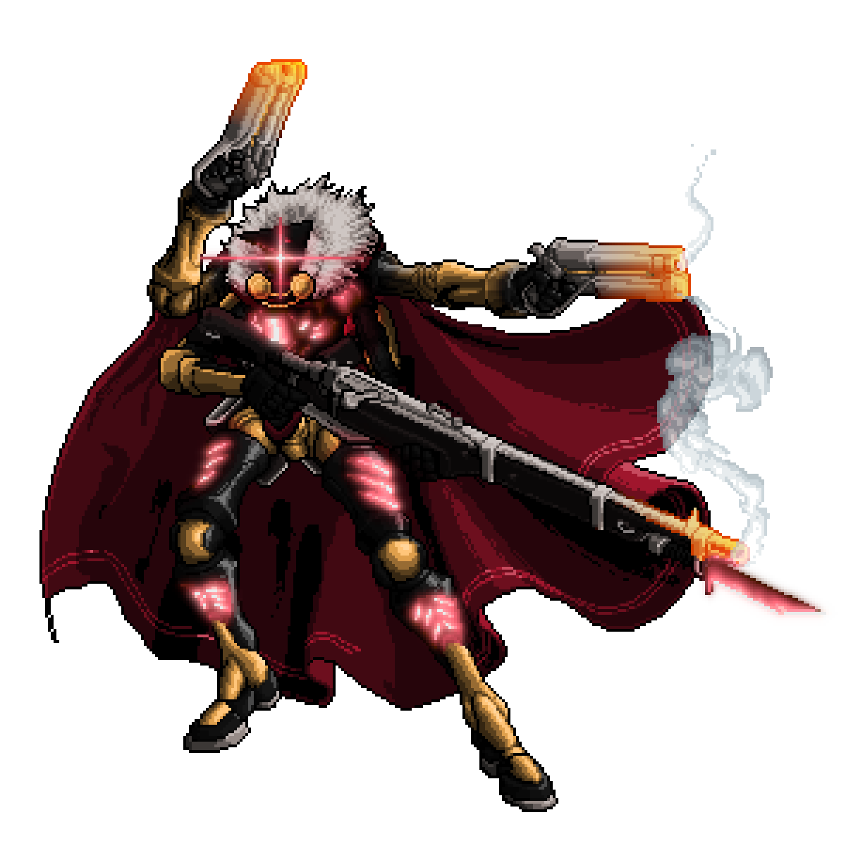 connor_dalton's tweet photo. Two more comms down! A Wolf themed Balor design and an update of an older rifle-weilding Stortebeker
#LancerRPG #mecha #pixelart https://t.co/4LgNIlINgG