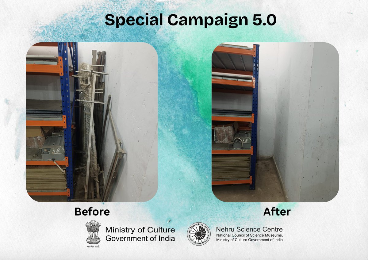 Implementation Phase of Special campaign 5.0

<a href="/ncsmgoi/">National Council of Science Museums-NCSM</a> 
<a href="/MinOfCultureGoI/">Ministry of Culture</a> 

#SpecialCampaign5