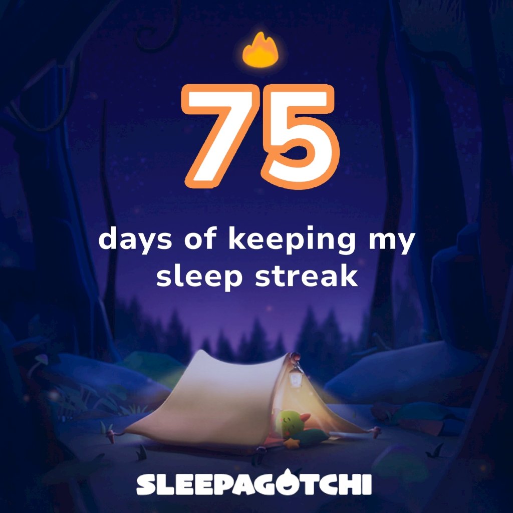 SaintAnger1983's tweet photo. Got a sleep streak!
Join me on Sleepagotchi.
https://t.co/cAkfRiNQdz https://t.co/ERmc1YUqff