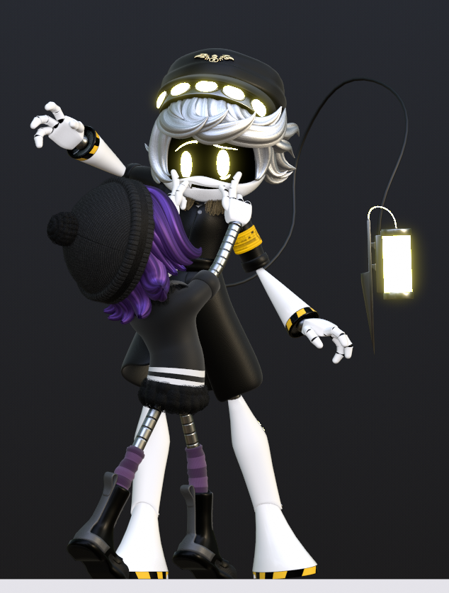 KainoAnimatez's tweet photo. i got bored so i editted Toxilisk's Murder Drone Model
its still a wip i only changed the proportion and hairs

i'll be updating the textures soon :)) 
have them being silly

#MurderDrones #3D #Models #Nuzi https://t.co/UVJOczURwC