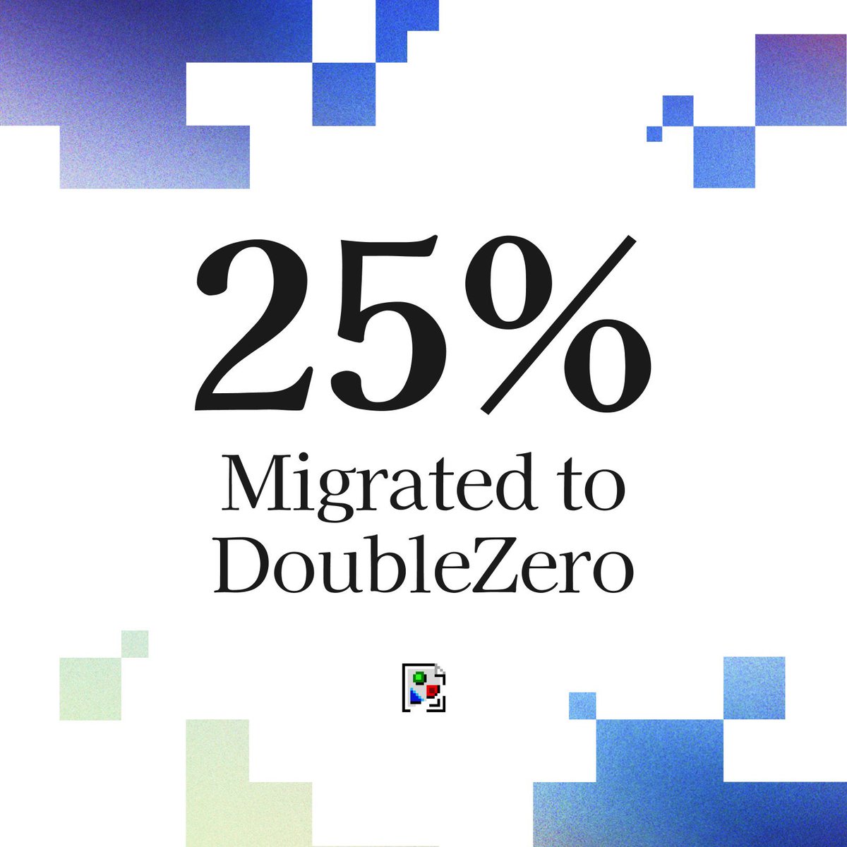 DoubleZero로 25% 이전을 보여주는 그래픽