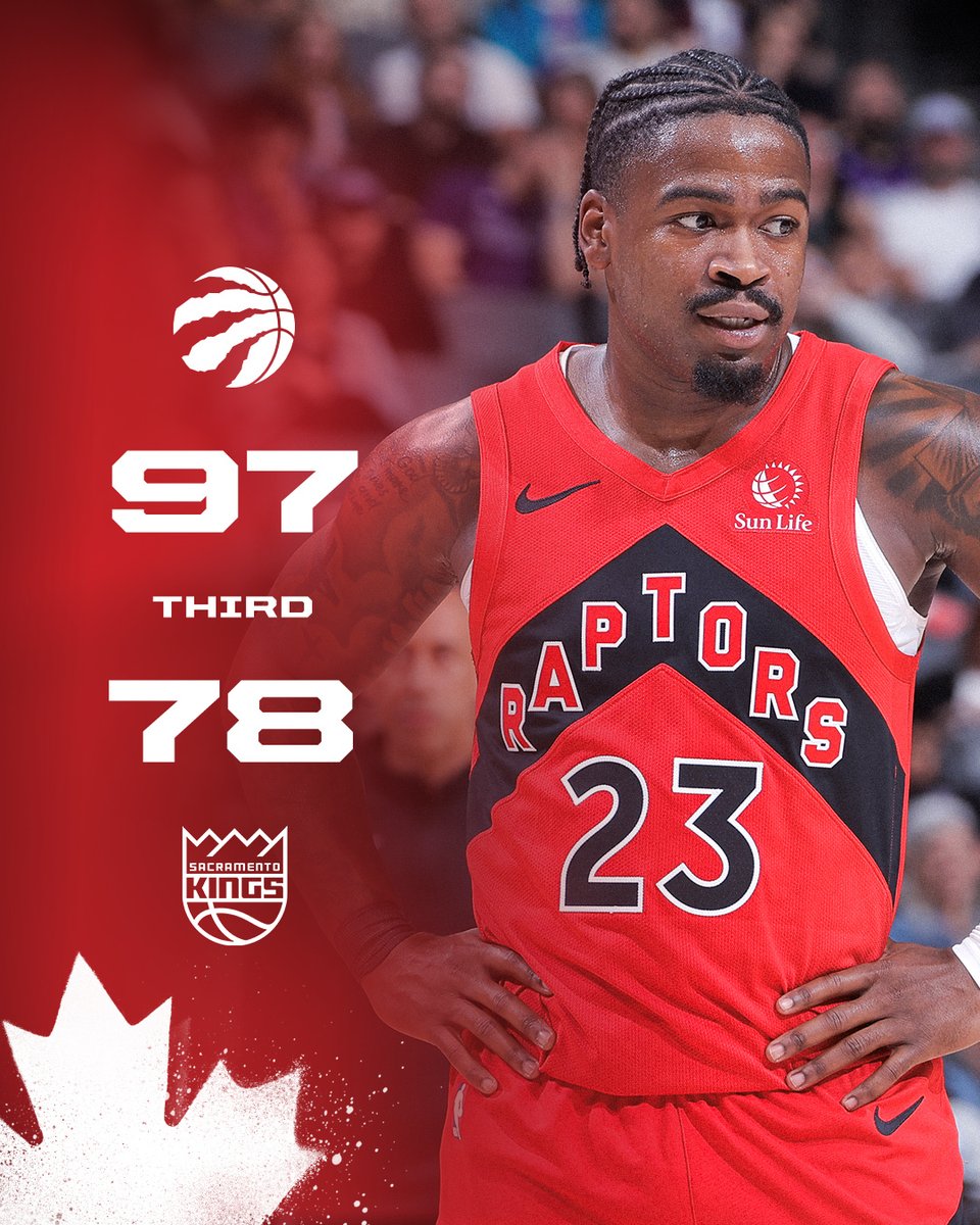 Raptors's tweet photo. Final quarter begins NOW! https://t.co/L4kvwPBcoO