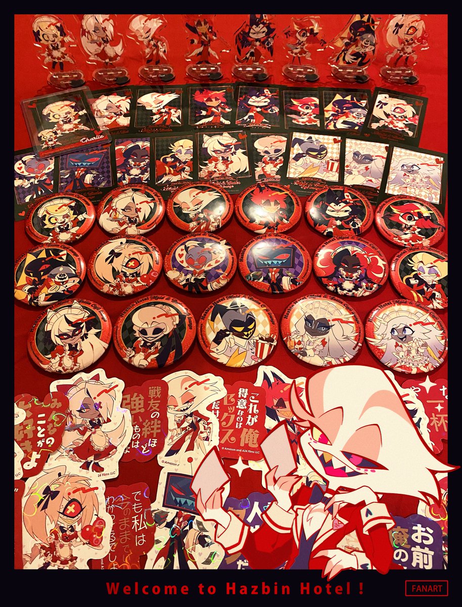 ハズビン・ホテルへようこそ』× animate cafeのグッズサンプルを